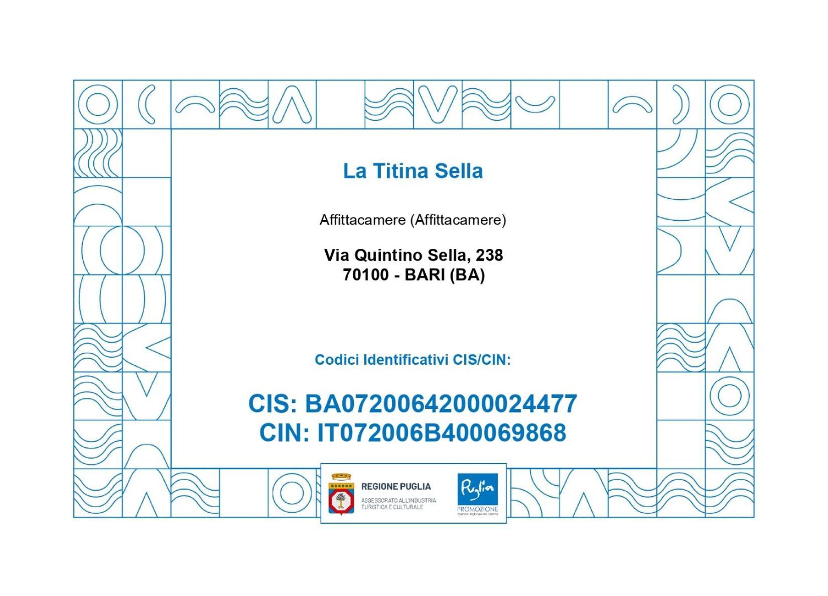 La Titina Sella Hotel Bari Luaran gambar
